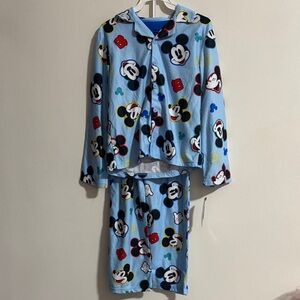 Disney Mickey Mouse Kids Pajama Set - Light Blue